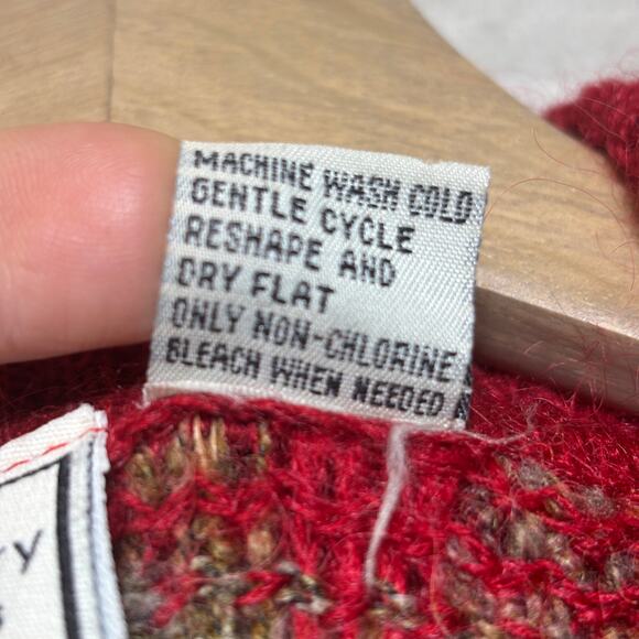 Vtg Boundary Waters Plaid Wool Blend Vest Zip Front M Rustic Cozy Cabin Grunge - Picture 4 of 6